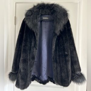 Fabulous Furs Faux Fur Coat - Size Large